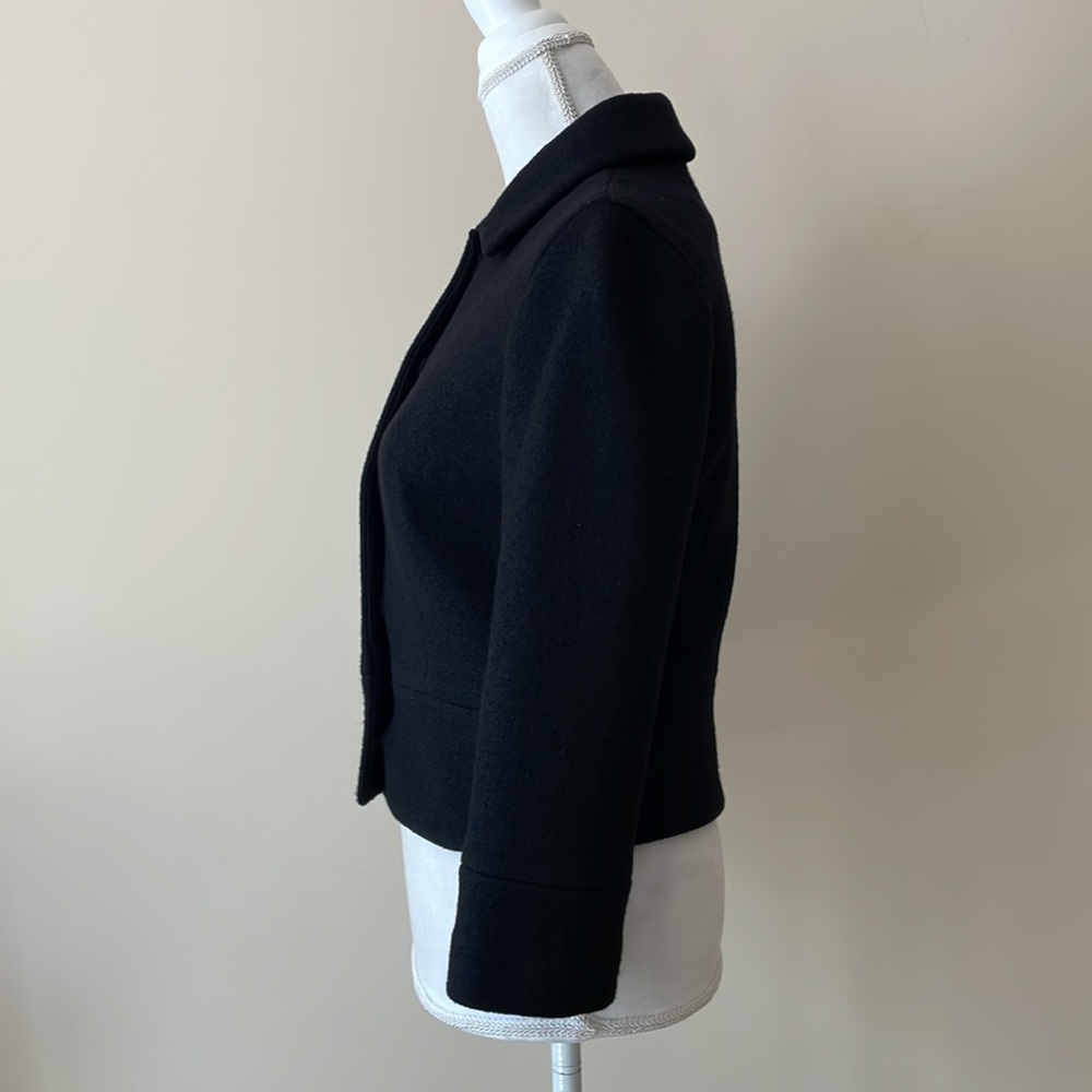 Club Monaco Black Wool Cropped Jacket - Picture 10 of 13